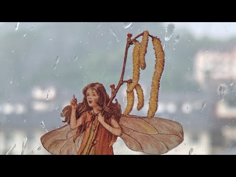 6 mins | Trimming an autumn vintage fairy sticker on a rainy day 🍂🌧️