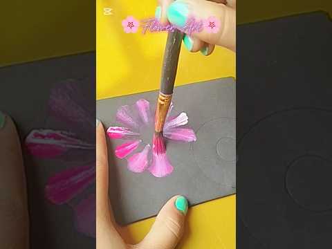 Super Easy Flower Painting #painting #artandcraft #art