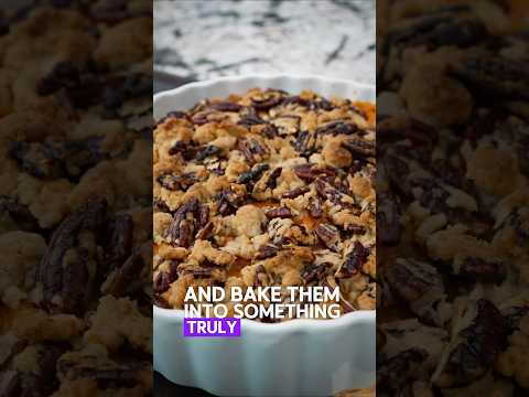 Sweet potato casserole with pecan crumble! #HolidayCooking #recipe #coocking