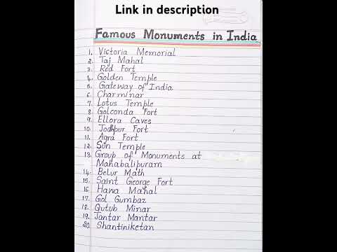 Famous Monuments in India