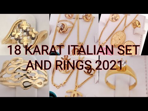 18 KARAT ITALIAN MADE SETS AND RINGS 2021