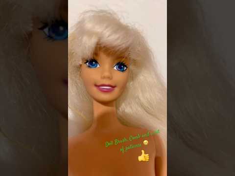 Brushing out Barbie Hair  #barbiedoll #doll #dollhair #transformation #blonde #mermaid #barbie