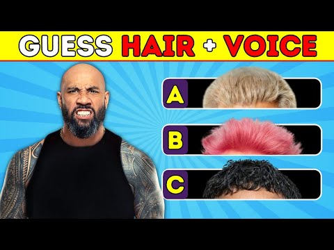 Guess HAIR + VOICE of WWE Superstars ✅ Cody Rhodes, Roman Reigns, John Cena, Jey Uso