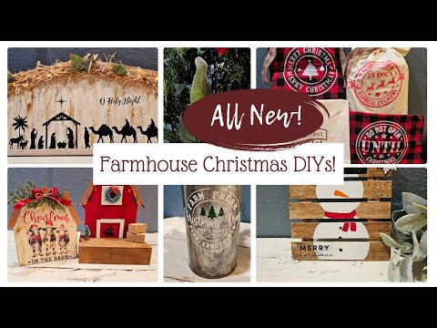 NEW!!  Farmhouse Christmas (in July) DIYs!