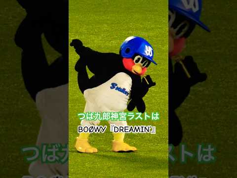 つば九郎　神宮ラストねっしょうはBOØWY『DREAMIN’』！！　#dreamin #つば九郎 #boøwy #swallows