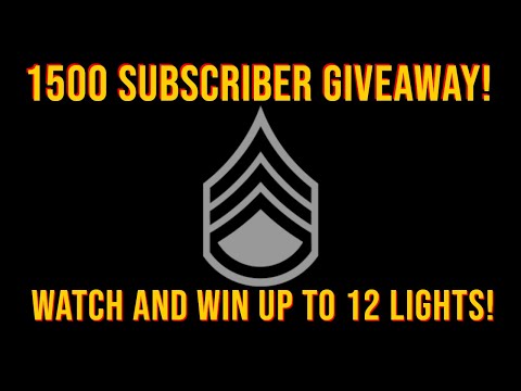 1500 SUB GIVEAWAY! Win Up To 12 Flashlights From Torches and Tactical!