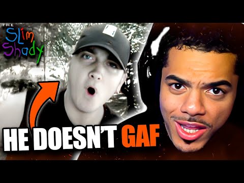 "who DOESN'T he hate??!!" Gen Z Reacts to JUST DON'T GIVE A F*CK - Eminem (DIRTY)