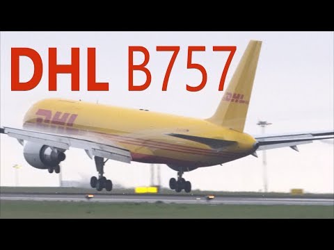 DHL B757 Landing in Lisbon | Condensation trails