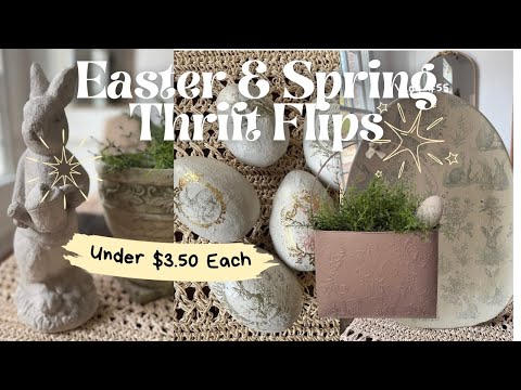 Turning Thrifted JUNK  into Gorgeous Spring/Easter Decor-NEW Iron Orchid Designs Spring Release 2025