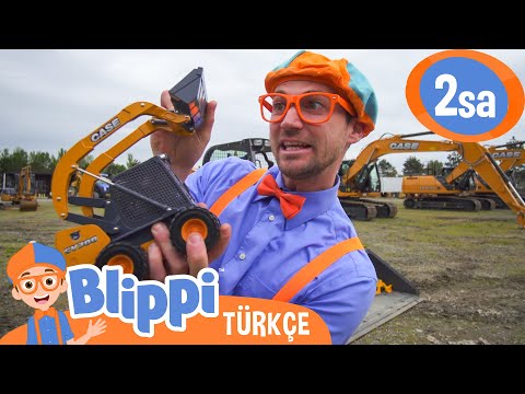 Blippi İş Makinelerini Öğreniyor 🏗️ Blippi Türkçe - Çocuklar için Eğitici Videolar