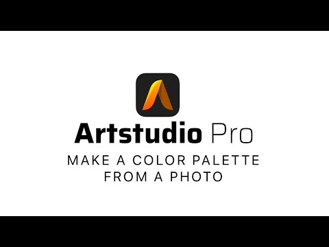 Learn how to make a color palette from a photo in Artstudio Pro on iPad.