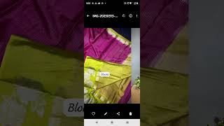 Mangalagri style soft pattu saree with allover weavinh checkswith floral weaving  border 1999+&