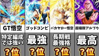 【ドッカンバトル】10周年極限キャラクター最強ランキング【比較】