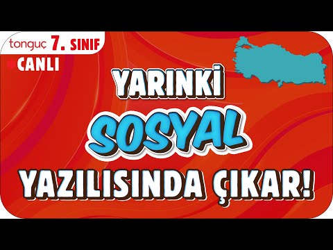 YARINKİ SOSYAL SINAVINDA ÇIKAR! ✍🏻 7. SINIF #2025