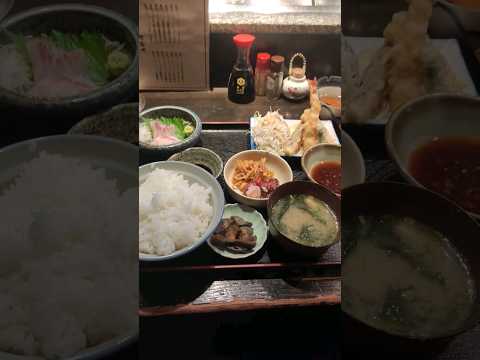 くらもと定食1200円（お造り、天ぷら）蔵元 〒594-0071 大阪府和泉市府中町１丁目８−３