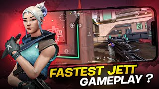 {VALORANT MOBILE} Fastest JETT in Valorant mobile? W Gaming 18 kills