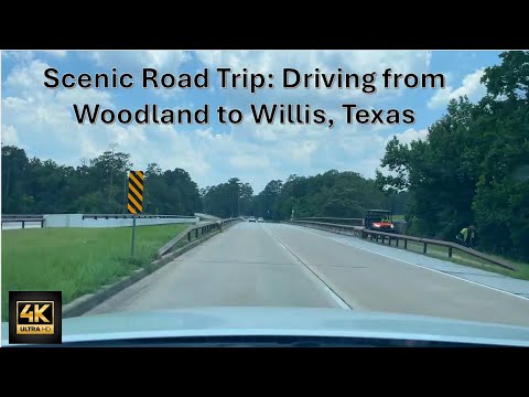 Scenic Road Trip: Driving from Willis to Woodland, Texas | Drive Time #drivingvideos #houstontexas