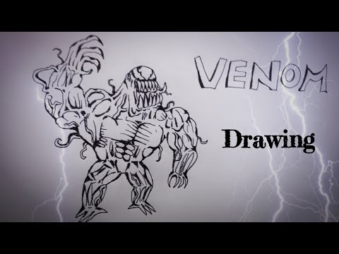 Drawing ultimate venom, in fast motion.