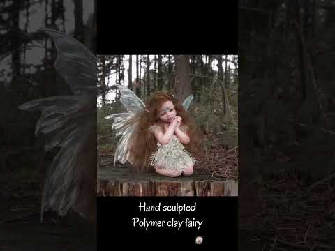 Shy Fairy #polymerclayfairy #artist #art #ellenfaeforest #fairy #doll #ooak #shorts #short