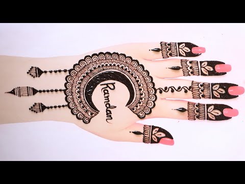 Chand Raat Henna Design For Ramzan || Ramzan Henna Design || Ramzan Mubarak mehndi design for eid