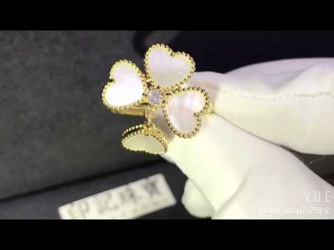 Van Cleef & Arpels   Sweet Alhambra effeuillage ring