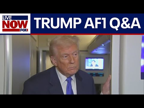 WATCH: Trump addresses reporters on Air Force One | LiveNOW from FOX