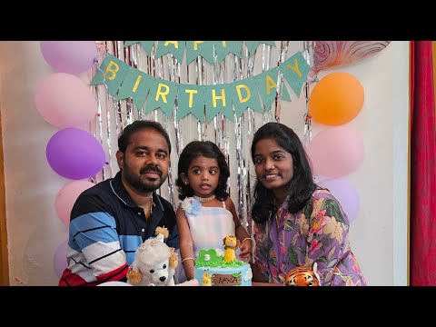 Simple Birthday Decoration at Home || Kayla's 3rd Birthday || Bday Celebration#birthday #celebration