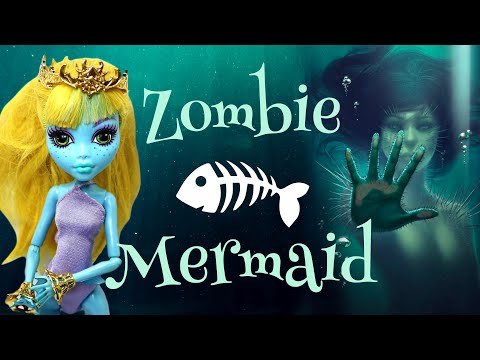 Making a SKELETON ZOMBIE MERMAID / Monster High Doll Repaint by Poppen Atelier