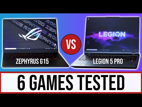 Asus Zephyrus G15 vs Lenovo Legion 5 Pro - Gaming Comparison