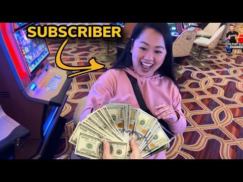 GAVE MY SUBSCRIBER MONEY AGTER JACKPOT!