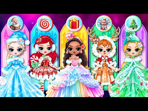 Christmas Fashion For Disney Princess | Best DIY Fashion Paper Dolls