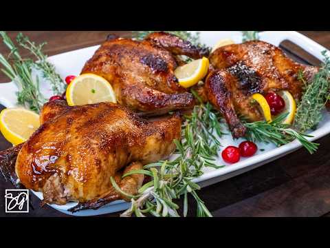 Holiday Creole Cornish Hens Recipe