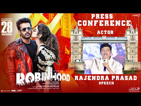 Actor Rajendra Prasad Speech @ Robinhood Press Conference | Nithiin | Sreeleela | Venky Kudumula