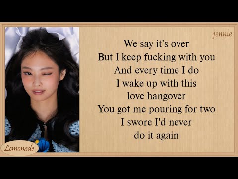 JENNIE & Dominic Fike Love Hangover Lyrics