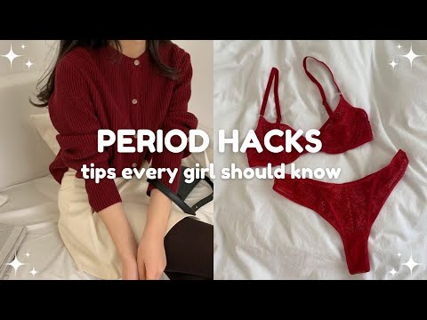 period hacks every girl should know 🍒 menstruation do's and dont's