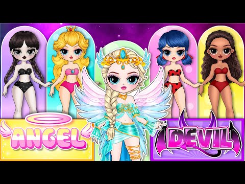 Extreme Makeover From Elsa, Wednesday & Ladybug: Angel Girl vs Devil Girl | How will they change?