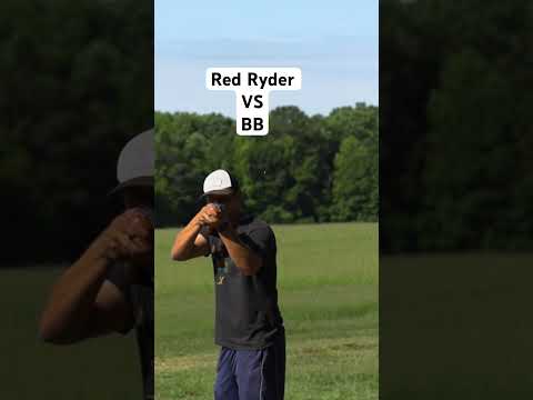 Using a red Ryder to hit a Bb out of the air 🎯 #skills #trickshot #outdoors