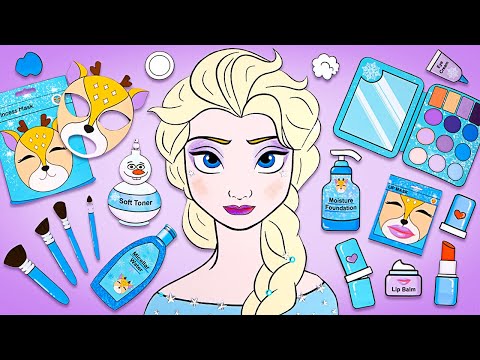 Beauty Makeover for Paper Elsa! 💄 Best Paper Doll Games