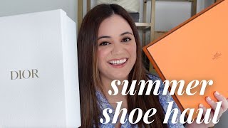 HI-LO SUMMER SHOE HAUL | HERMES, DIOR, CASTANER