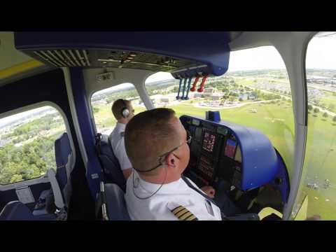 Goodyear Wingfoot One Blimp Cockpit Landing