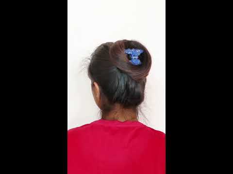 Quick & Easy  Bun Hair Style Girl