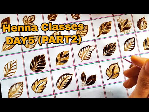 Tazaheen Henna Classes Day 5 (part 2) ||Learn Detailed Henna with Tazaheen Henna Classes 2023