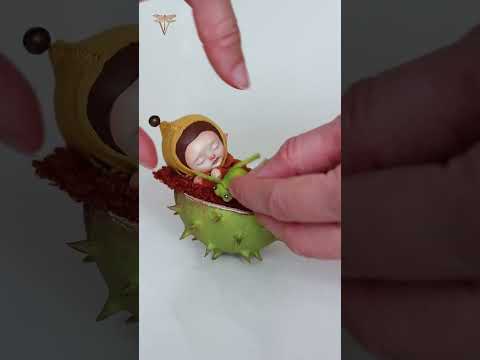 DIY art doll making | Chestnut pixie bebe