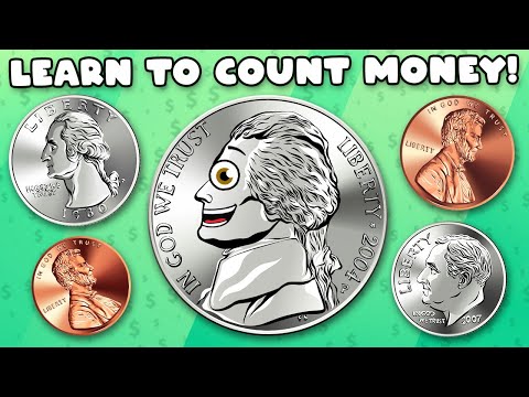 How To Count Using Pennies, Nickels & Quarters! | Money Addition Song For Kids | KLT