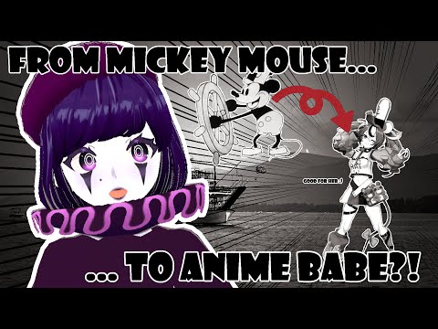 [Character design] What is Steamboat Willie-era Mickey was a VTUBER?!