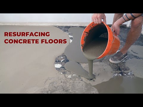 Resurfacing Concrete Floors with a Self-Leveling Skim Coat