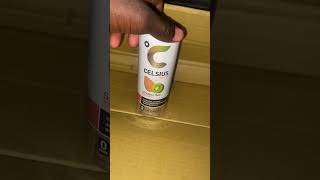 Celsius, sparkling, kiwi guava￼ tastes￼#tastetest #Celsius #celsiuslivefit #short # #review