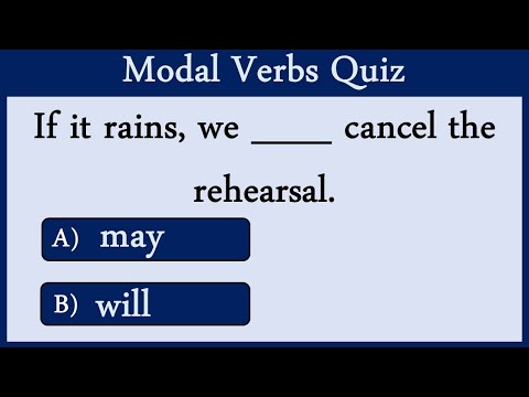 Modal Verbs Quiz 13: Can You Pass This Quiz?