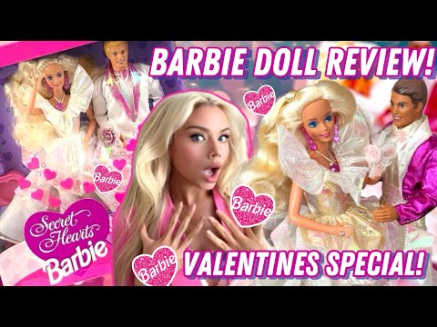 VINTAGE BARBIE REVIEW! SECRET HEARTS BARBIE AND KEN! NOSTALGIC 90s BARBIE!