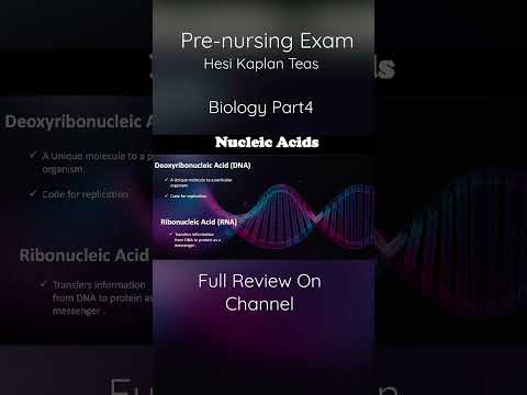 Pre-Nursing Exam Review |Biology Part 4